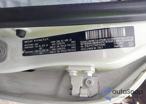 2016 Fiat 500X Trekking из США, поврежденный, VIN ZFBCFYCT0GP333042